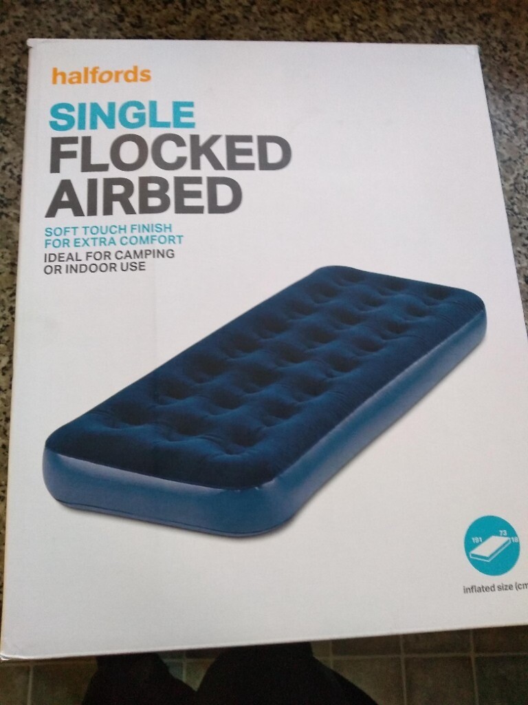 halfords single air bed